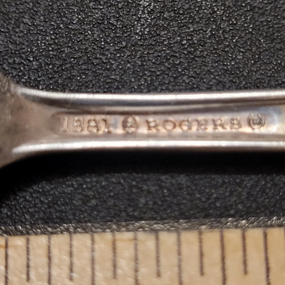 VTG 1881 Rogers Oneida Enchantment Flatware Baby Child Fork & Spoon‎
